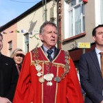 Pictured at the Nicholas Street Painting Project event where local community groups came together to start the rebirth of the once thriving, Medieval Quarter of Limerick. Local groups involved were Limerick City and County Council, St, Mary's Cathedral, St Mary's Aid, JP McManus Benevolent Fund, Limerick Tidy Towns and other local trade workers who worked together in an effort to restore the foundation of Limerick City. Pictures: Anthony Sheehan/ilovelimerick.