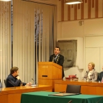 Cllr John Collins, Mayor of Limerick City and Council, speaking at the Mayoral Reception for Paddy Brennan's new book 'The History of Limerick Music from 1800 - 2018' in the Council Chambers. Picture: Conor Owens/ilovelimerick.