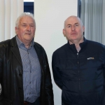 Ian and John McLoughlin at the Mayoral Reception for Paddy Brennan's new book 'The History of Limerick Music from 1800 - 2018' in the Council Chambers. Picture: Conor Owens/ilovelimerick.