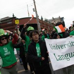 University of Limerick illustrated the cultural diversity of its student community by taking part in this year’s St Patrick’s Day Parade 2025. Picture: Cian Reinhardt