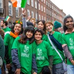 University of Limerick illustrated the cultural diversity of its student community by taking part in this year’s St Patrick’s Day Parade 2025. Picture: Olena Oleksienko/ilovelimerick