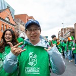 University of Limerick illustrated the cultural diversity of its student community by taking part in this year’s St Patrick’s Day Parade 2025. Picture: Olena Oleksienko/ilovelimerick