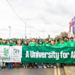 University of Limerick illustrated the cultural diversity of its student community by taking part in this year’s St Patrick’s Day Parade 2025. Picture: Olena Oleksienko/ilovelimerick