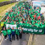 University of Limerick illustrated the cultural diversity of its student community by taking part in this year’s St Patrick’s Day Parade 2025. Picture: Olena Oleksienko/ilovelimerick
