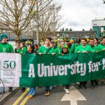 University of Limerick illustrated the cultural diversity of its student community by taking part in this year’s St Patrick’s Day Parade 2025. Picture: Olena Oleksienko/ilovelimerick