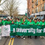 University of Limerick illustrated the cultural diversity of its student community by taking part in this year’s St Patrick’s Day Parade 2025. Picture: Olena Oleksienko/ilovelimerick