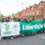 University of Limerick illustrated the cultural diversity of its student community by taking part in this year’s St Patrick’s Day Parade 2025. Picture: Olena Oleksienko/ilovelimerick