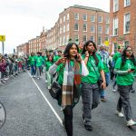 University of Limerick illustrated the cultural diversity of its student community by taking part in this year’s St Patrick’s Day Parade 2025. Picture: Olena Oleksienko/ilovelimerick
