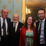 David O’Brien, CEO of Limerick Civic Trust, Senator David Norris,  Rose Anne White, curator of People's Museum of Limerick and Thomas Wallace O’Donnell, Chairman of Limerick Civic Trust pictured at the opening night of People's Museum of Limerick. Picture: Bruna Vaz Mattos / ilovelimerick.