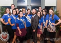 24/03/2015   
Tony Sheridan (Chairperson DIL Limerick City), Dawn Ryan (Limerick Rose 2014, Tonys right) and 2015 Limerick Roses and escorts. 
Picture: Oisin McHugh     
www.oisinmchughphoto.com