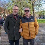 Limerick Pride held a vigil in memory of Michael Snee, age 59, and Aidan Moffitt, age 42 at Arthurs Quay Park on April 18, 2022. Picture: Ava O'Donoghue/ilovelimerick