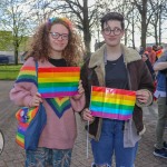 Limerick Pride held a vigil in memory of Michael Snee, age 59, and Aidan Moffitt, age 42 at Arthurs Quay Park on April 18, 2022. Picture: Ava O'Donoghue/ilovelimerick