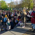 Limerick Pride held a vigil in memory of Michael Snee, age 59, and Aidan Moffitt, age 42 at Arthurs Quay Park on April 18, 2022. Picture: Kris Luszczki/ilovelimerick