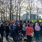 Limerick Pride held a vigil in memory of Michael Snee, age 59, and Aidan Moffitt, age 42 at Arthurs Quay Park on April 18, 2022. Picture: Kris Luszczki/ilovelimerick