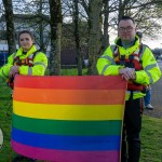 Limerick Pride held a vigil in memory of Michael Snee, age 59, and Aidan Moffitt, age 42 at Arthurs Quay Park on April 18, 2022. Picture: Kris Luszczki/ilovelimerick