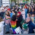 Limerick Pride held a vigil in memory of Michael Snee, age 59, and Aidan Moffitt, age 42 at Arthurs Quay Park on April 18, 2022. Picture: Kris Luszczki/ilovelimerick