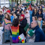 Limerick Pride held a vigil in memory of Michael Snee, age 59, and Aidan Moffitt, age 42 at Arthurs Quay Park on April 18, 2022. Picture: Kris Luszczki/ilovelimerick