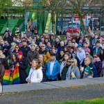 Limerick Pride held a vigil in memory of Michael Snee, age 59, and Aidan Moffitt, age 42 at Arthurs Quay Park on April 18, 2022. Picture: Kris Luszczki/ilovelimerick