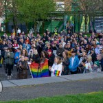 Limerick Pride held a vigil in memory of Michael Snee, age 59, and Aidan Moffitt, age 42 at Arthurs Quay Park on April 18, 2022. Picture: Kris Luszczki/ilovelimerick