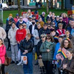 Limerick Pride held a vigil in memory of Michael Snee, age 59, and Aidan Moffitt, age 42 at Arthurs Quay Park on April 18, 2022. Picture: Kris Luszczki/ilovelimerick