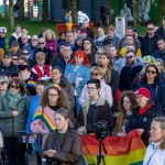 Limerick Pride held a vigil in memory of Michael Snee, age 59, and Aidan Moffitt, age 42 at Arthurs Quay Park on April 18, 2022. Picture: Kris Luszczki/ilovelimerick