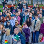 Limerick Pride held a vigil in memory of Michael Snee, age 59, and Aidan Moffitt, age 42 at Arthurs Quay Park on April 18, 2022. Picture: Kris Luszczki/ilovelimerick