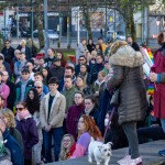 Limerick Pride held a vigil in memory of Michael Snee, age 59, and Aidan Moffitt, age 42 at Arthurs Quay Park on April 18, 2022. Picture: Kris Luszczki/ilovelimerick