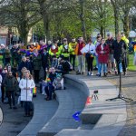 Limerick Pride held a vigil in memory of Michael Snee, age 59, and Aidan Moffitt, age 42 at Arthurs Quay Park on April 18, 2022. Picture: Kris Luszczki/ilovelimerick