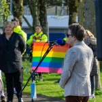 Limerick Pride held a vigil in memory of Michael Snee, age 59, and Aidan Moffitt, age 42 at Arthurs Quay Park on April 18, 2022. Picture: Kris Luszczki/ilovelimerick