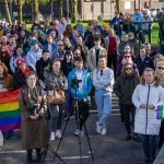 Limerick Pride held a vigil in memory of Michael Snee, age 59, and Aidan Moffitt, age 42 at Arthurs Quay Park on April 18, 2022. Picture: Kris Luszczki/ilovelimerick