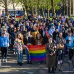 Limerick Pride held a vigil in memory of Michael Snee, age 59, and Aidan Moffitt, age 42 at Arthurs Quay Park on April 18, 2022. Picture: Kris Luszczki/ilovelimerick