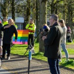 Limerick Pride held a vigil in memory of Michael Snee, age 59, and Aidan Moffitt, age 42 at Arthurs Quay Park on April 18, 2022. Picture: Kris Luszczki/ilovelimerick