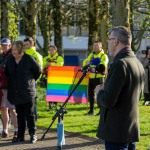 Limerick Pride held a vigil in memory of Michael Snee, age 59, and Aidan Moffitt, age 42 at Arthurs Quay Park on April 18, 2022. Picture: Kris Luszczki/ilovelimerick