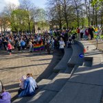 Limerick Pride held a vigil in memory of Michael Snee, age 59, and Aidan Moffitt, age 42 at Arthurs Quay Park on April 18, 2022. Picture: Kris Luszczki/ilovelimerick