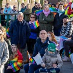 Limerick Pride held a vigil in memory of Michael Snee, age 59, and Aidan Moffitt, age 42 at Arthurs Quay Park on April 18, 2022. Picture: Kris Luszczki/ilovelimerick