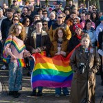 Limerick Pride held a vigil in memory of Michael Snee, age 59, and Aidan Moffitt, age 42 at Arthurs Quay Park on April 18, 2022. Picture: Kris Luszczki/ilovelimerick