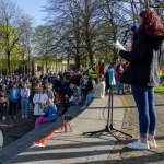 Limerick Pride held a vigil in memory of Michael Snee, age 59, and Aidan Moffitt, age 42 at Arthurs Quay Park on April 18, 2022. Picture: Kris Luszczki/ilovelimerick