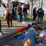 Limerick Pride held a vigil in memory of Michael Snee, age 59, and Aidan Moffitt, age 42 at Arthurs Quay Park on April 18, 2022. Picture: Kris Luszczki/ilovelimerick