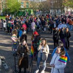 Limerick Pride held a vigil in memory of Michael Snee, age 59, and Aidan Moffitt, age 42 at Arthurs Quay Park on April 18, 2022. Picture: Kris Luszczki/ilovelimerick