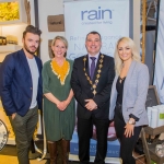 Patrick McLoughney, Bev Missing, Rain Africa, Cllr James Collins, Mayor Limerick City and County, with LEanne Moore. Pic: Cian Reinhardt/ilovelimerick