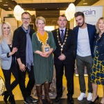 Leanne Moore, Richard Lynch, Cllr James Collins, Mayor of Limerick City and County, Bev Missing, Rain Africa, Patrick McLoughney, and Edwina Gore. Pic: Cian Reinhardt/ilovelimerick