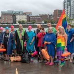 On Sunday, July 4, 2021 the Limerick Pride festivities kicked off  with the Rainbow River Swim Parade which saw over 80 swimmers from Limerick swimming group Limerick Narwhals taking to the river followed by over sailing boats, paddle boats and kayaks in a celebration of Pride on the River Shannon.  Picture: farhan Saeed/ilovelimerick