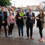 On Sunday, July 4, 2021 the Limerick Pride festivities kicked off  with the Rainbow River Swim Parade which saw over 80 swimmers from Limerick swimming group Limerick Narwhals taking to the river followed by over sailing boats, paddle boats and kayaks in a celebration of Pride on the River Shannon.  Picture: farhan Saeed/ilovelimerick