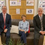 Gordon, Lisa and Peter Kearney celebrating 50 years of their family's business Rooney Auctioneers. Picture: Richard Lynch/ilovelimerick.