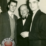 Frank Hogan (John 316), Sid Phillips, Sammy St.Johns Pavillion 1950.