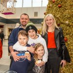 Santa arrived at the Crescent Shopping Centre 
on Sunday, December 1st, 2024 and he greeted families at the Garryowen Mall entrance before leading a merry parade to his Grotto on City Mall. Picture: Olena Oleksienko/ilovelimerick