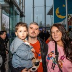 Santa arrived at the Crescent Shopping Centre 
on Sunday, December 1st, 2024 and he greeted families at the Garryowen Mall entrance before leading a merry parade to his Grotto on City Mall. Picture: Olena Oleksienko/ilovelimerick