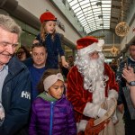 Santa arrived at the Crescent Shopping Centre 
on Sunday, December 1st, 2024 and he greeted families at the Garryowen Mall entrance before leading a merry parade to his Grotto on City Mall. Picture: Olena Oleksienko/ilovelimerick