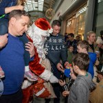 Santa arrived at the Crescent Shopping Centre 
on Sunday, December 1st, 2024 and he greeted families at the Garryowen Mall entrance before leading a merry parade to his Grotto on City Mall. Picture: Olena Oleksienko/ilovelimerick