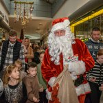 Santa arrived at the Crescent Shopping Centre 
on Sunday, December 1st, 2024 and he greeted families at the Garryowen Mall entrance before leading a merry parade to his Grotto on City Mall. Picture: Olena Oleksienko/ilovelimerick